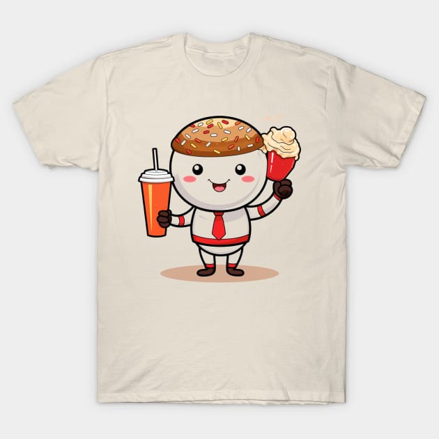 Donut kawaii  junk food T-Shirt cute  funny T-Shirt by nonagobich